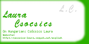 laura csocsics business card